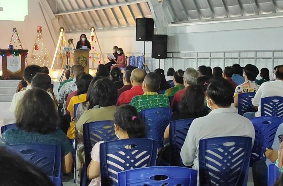 Yasmin Church congregation holds Christmas mass in Bogor on December 25, 2022. (BTV Photo/Heru Yustanto)