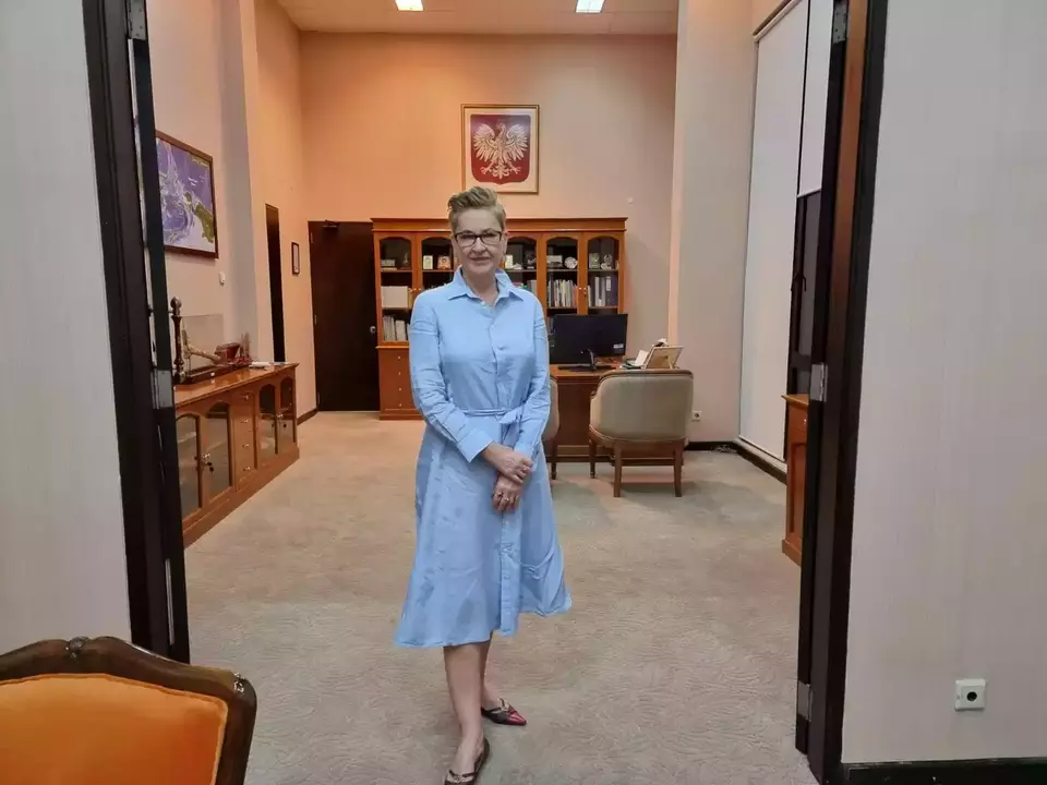 Polish Ambassador Beata Stoczynska to Indonesia poses for the Jakarta Globe at Polish Embassy in Jakarta on Jan. 27, 2023. (JG Photo /Oliver Dixon)