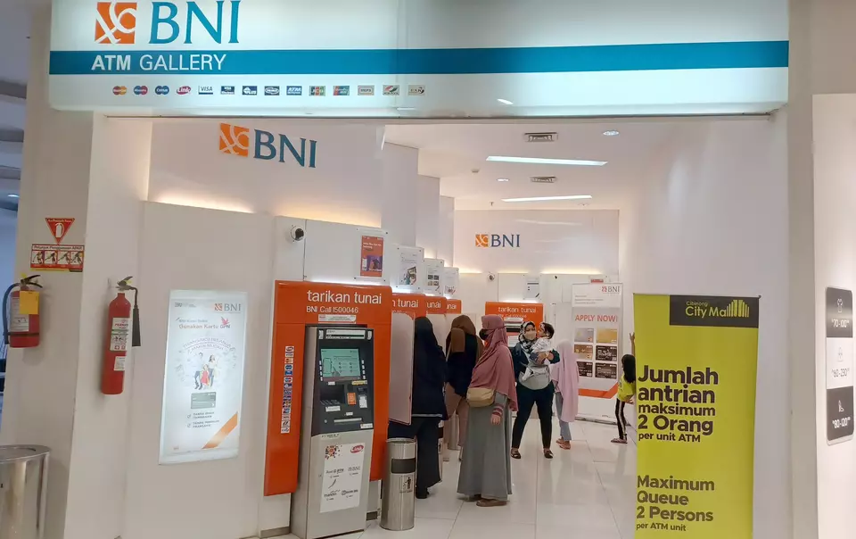 A photo illustration of BNI ATM gallery. (B Universe Photo/Uthan A Rachim)