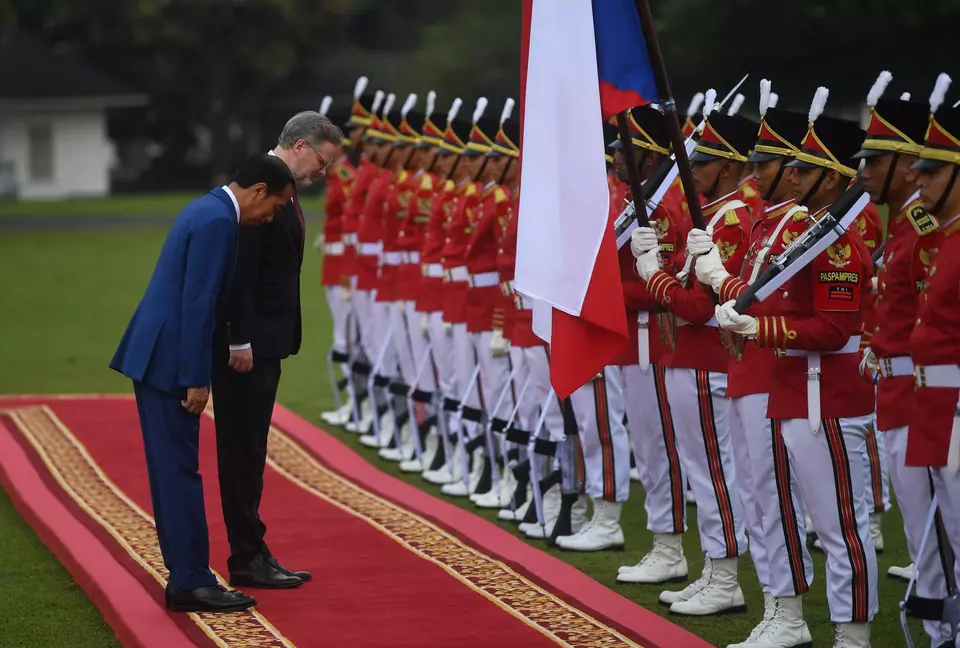 President Joko "Jokowi" Widodo and Czech Prime Minister Petr Fiala at Bogor Palace on April 18, 2023. (Antara Photo/Akbar Nugroho Gumay)