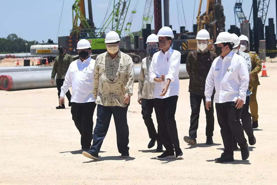 President Joko "Jokowi" Widodo attends the groundbreaking of Freeport Indonesia