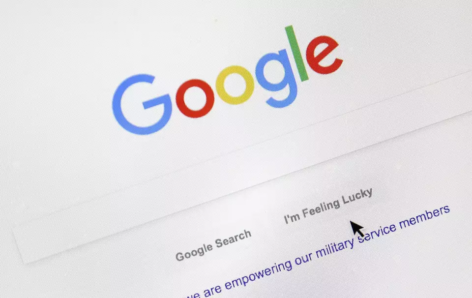  A cursor moves over Google s search engine page, Aug. 28, 2018, in Portland, Ore. Good news for all the password-haters out there: Google has taken a big step toward making them an afterthought by adding "passkeys" as a more straightforward and secure way to log into its services. (AP Photo/Don Ryan, File)