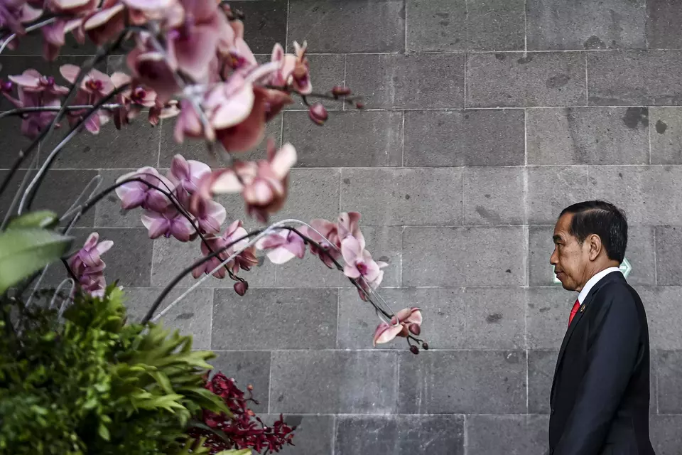 President Joko “Jokowi” Widodo at the 42nd ASEAN Summit in the fishing town of Labuan Bajo in East Nusa Tenggara on May 10, 2023. (POOL/Antara Photo/Aprillio Akbar)