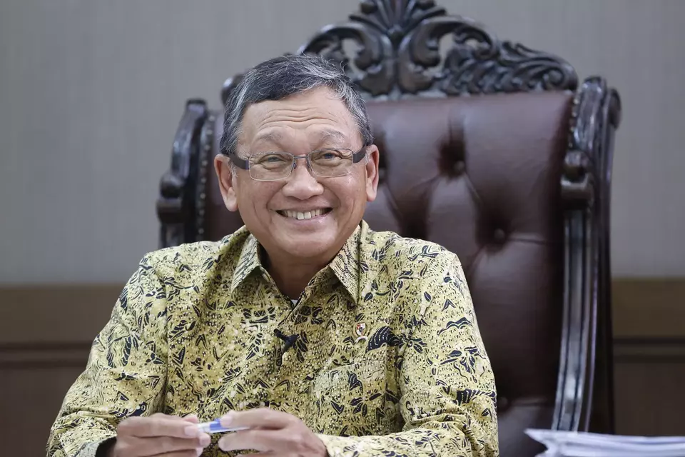 Energy and Mineral Resources Minister Arifin Tasrif poses for a photo at his office in Jakarta, Tuesday, June 6, 2023. (David Gita Roza)