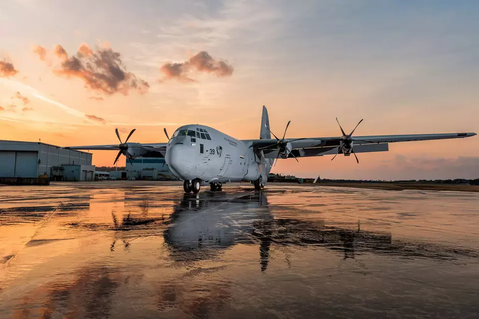 In this photo provided by US defense company Lockheed Martin, a C-130J-30 Super Hercules aircraft is being prepared for delivery to Indonesia, on Feb. 21, 2023. (Photo courtesy of Lockheed Martin)