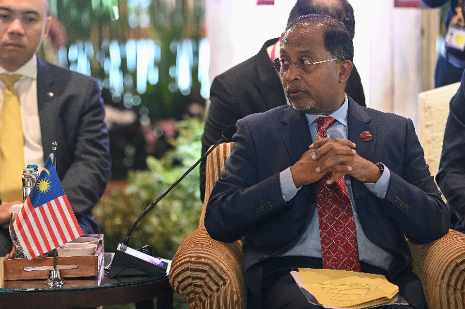 Malaysian Foreign Affairs Minister Zambry Abdul Kadir attends the retreat session of the 56th ASEAN Ministerial Meeting in Jakarta on July 13, 2023. (Antara Photo/Aditya Pradana Putra)