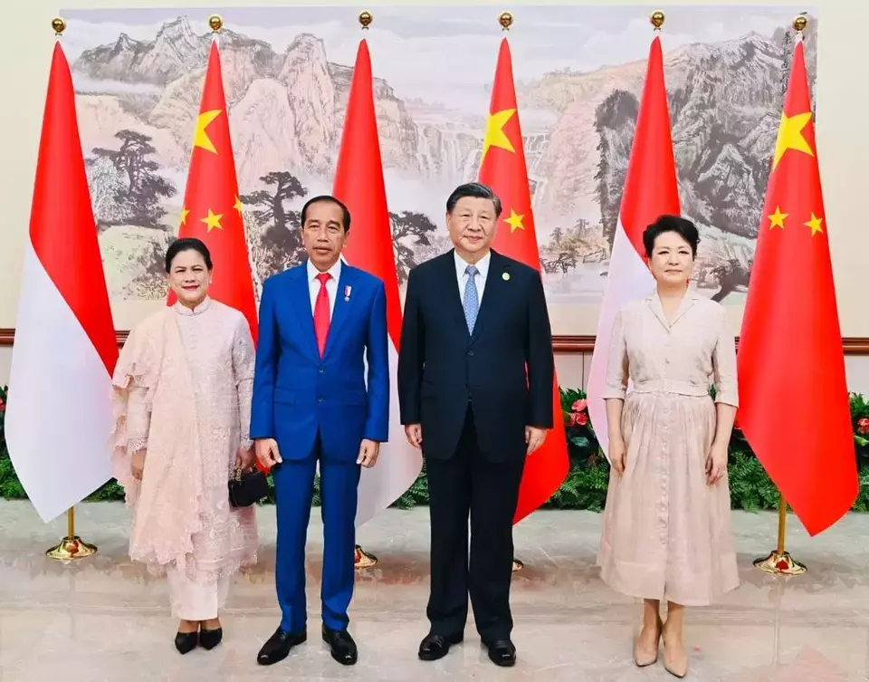 President Joko "Jokowi" Widodo meets with his Chinese counterpart Xi Jinping in Jinniu Hotel, Chengdu, on July 27, 2023. (Photo Courtesy of Presidential Press Bureau)