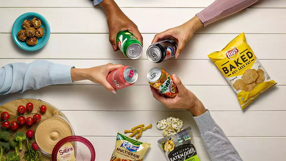 The photograph of PepsiCo products published on the company's website. (Photo courtesy of PepsiCo)