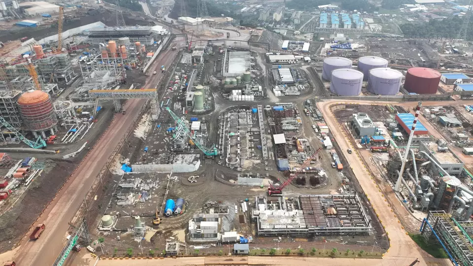 A project that is being developed by Merdeka Copper Gold in Morowali, Central Sulawesi. (Photo Courtesy of Merdeka Copper Gold)