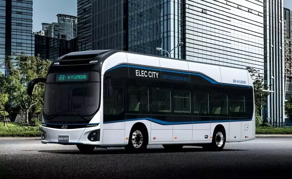 Hyundai electric bus Elec City, (Handout)