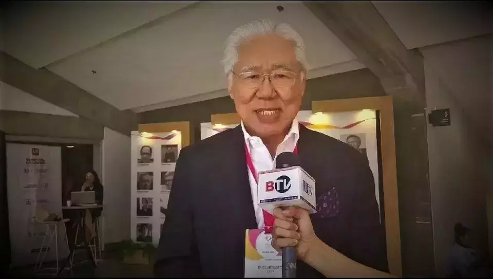 B-Universe Media Holdings Executive Chairman Enggartiasto Lukita speaks in an interview with BTV on the sidelines of the International Economic Association World Congress in Medellin, Colombia, Dec. 12, 2023. (BTV)