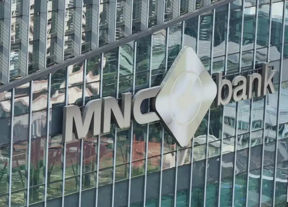 The logo of MNC Bank is seen at its headquarters in Jakarta. (Handout)
