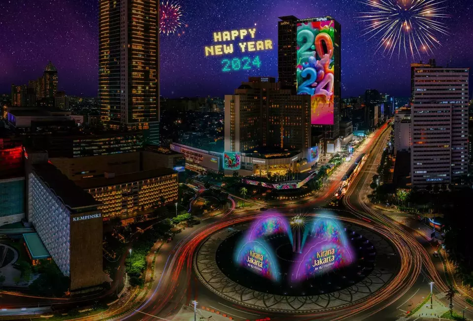 City Vision will hold the Kirana Jakarta light show on New Year