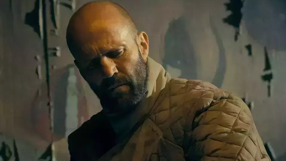 Jason Statham in his latest film, "The Beekeeper" (2024).
