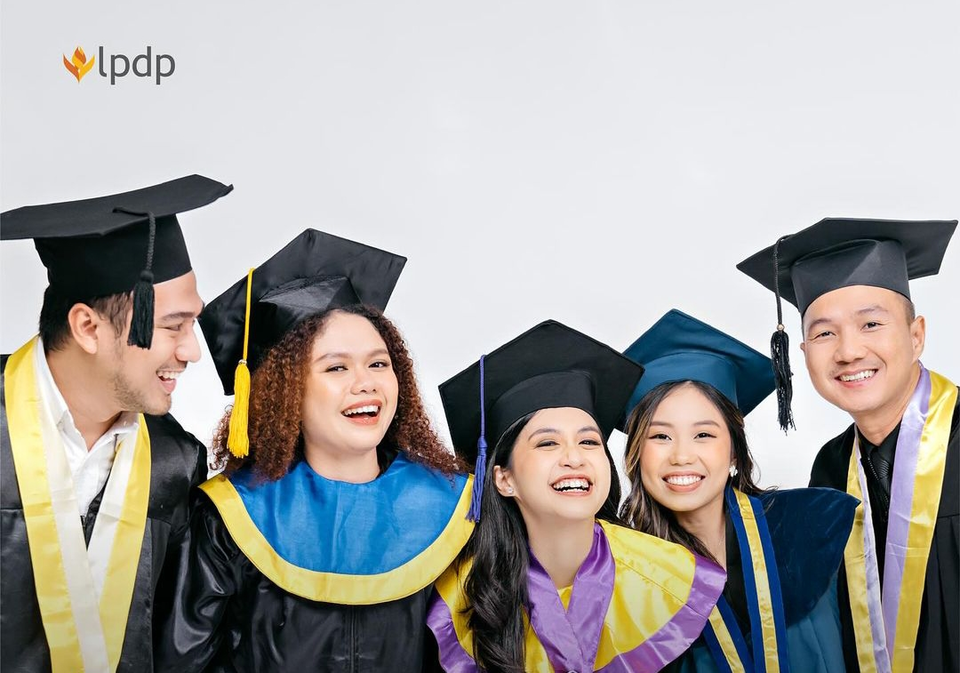 Recipients of the Indonesia Endowment Fund for Education (LPDP). (Photo courtesy of LPDP)