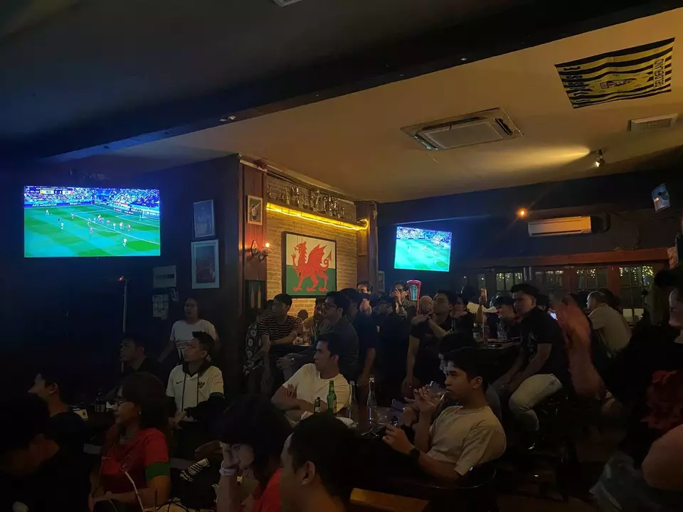 Fans filled venues across Jakarta to watch the AFC Asian Cup 2023 clash between Indonesia and Australia on Sunday, Jan. 28, 2024.