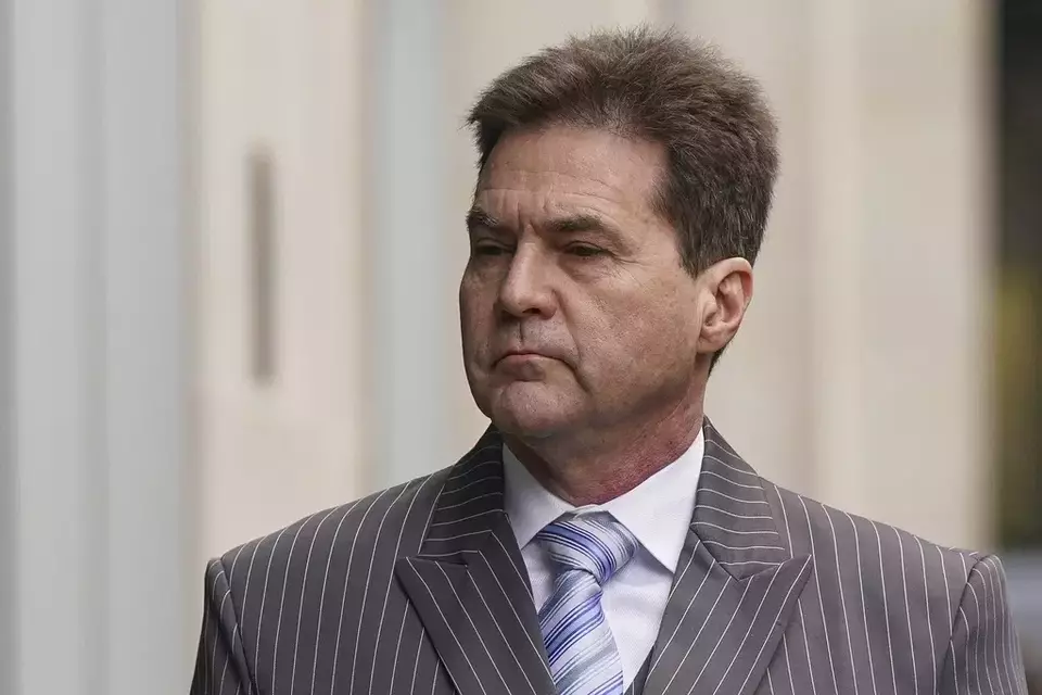 Dr Craig Wright arrives at the Rolls Building for a hearing over the identity of the creator of Bitcoin, in London, Monday, Feb. 5, 2024. (Lucy North/PA via AP)