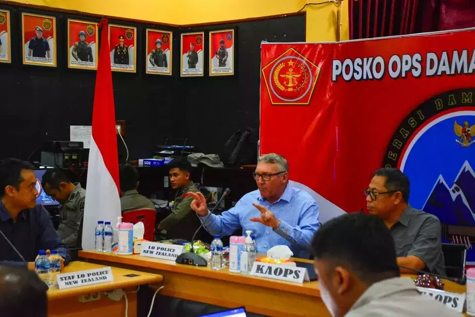 New Zealand Police Attaché, Paul Laurence Borell, visited Mimika Regency in Central Papua, to oversee the progress of the ongoing efforts to secure the release of Susi Air pilot, Captain Philip Mark Mehrtens, on Tuesday, Feb. 28, 2024. (Photo courtesy of Cartenz Task Force)