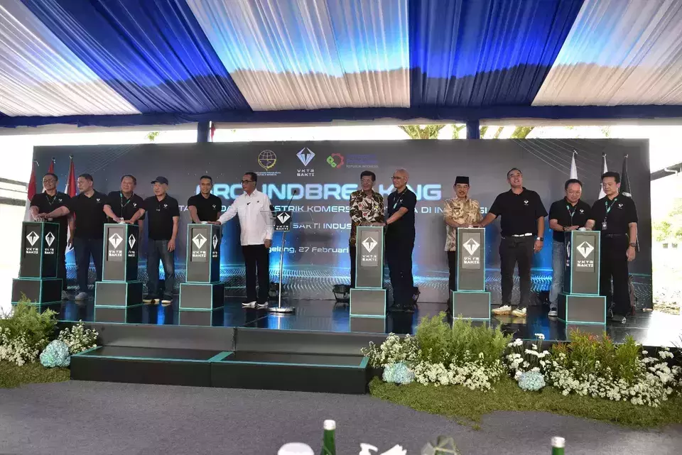 Electric vehicle manufacturer VKTR Technology Mobility (VKTR) has officially started the construction of Indonesia's first completely knock-down (CKD) electric commercial vehicle assembly plant, on Tuesday, Feb. 27, 2024. (Photo courtesy of VKTR Technology Mobility)