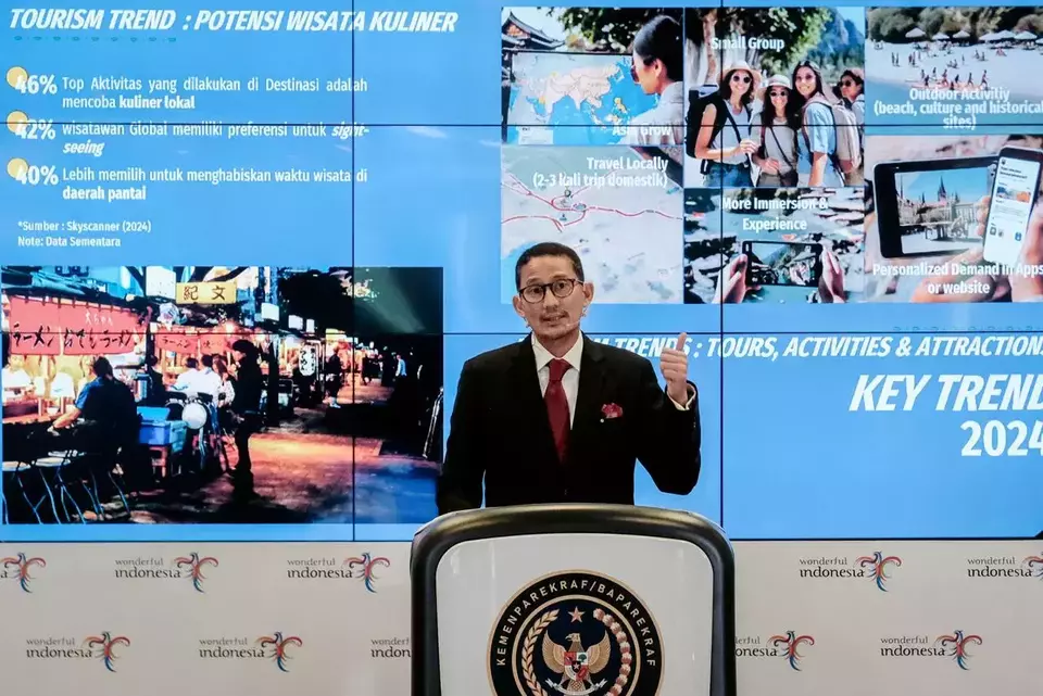 Tourism Minister Sandiaga Uno. (Photo Courtesy of Tourism Ministry)