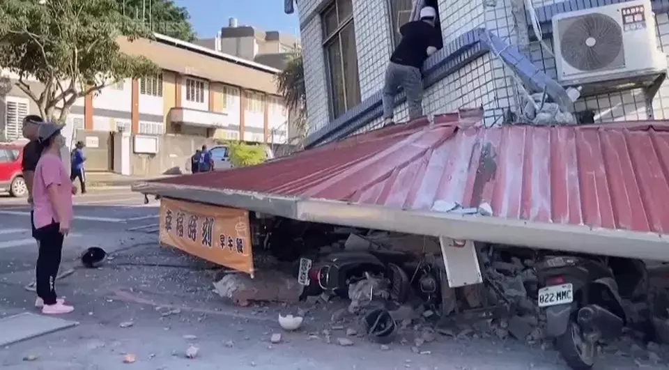 A powerful earthquake rocked the entire island of Taiwan early Wednesday, April 3, 2024, collapsing buildings in a southern city and creating a tsunami that washed ashore on Japanese islands. Television footage showed buildings in the city of Hualien shaken off their foundations. Taiwan