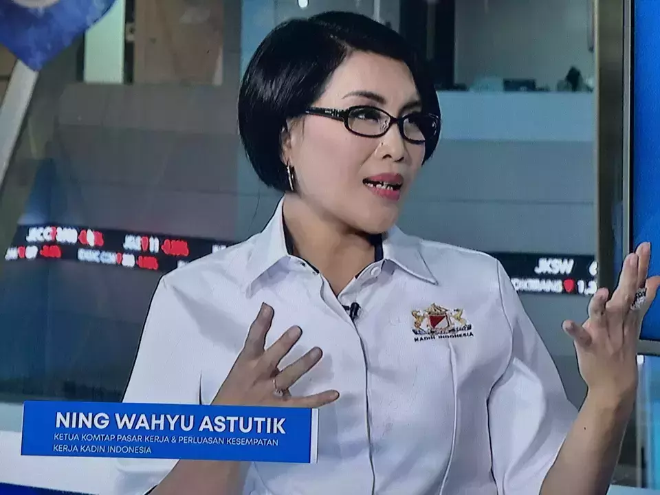 Ning Wahyu Astutik, Chairperson of the Kadin Permanent Committee on Labor Markets and Employment Expansion. (Beritasatu.com/Vinnilya)