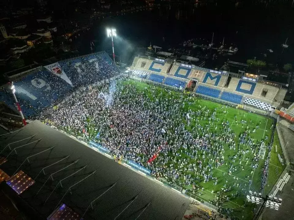 Italian football club Como 1907 is set to compete in Italy's Serie A league next season after securing a 1-1 draw against Cosenza Calcio in the final Serie B match at the Giuseppe Sinigaglia Stadium on Friday, May 10, 2024. (X.com @como_1907)