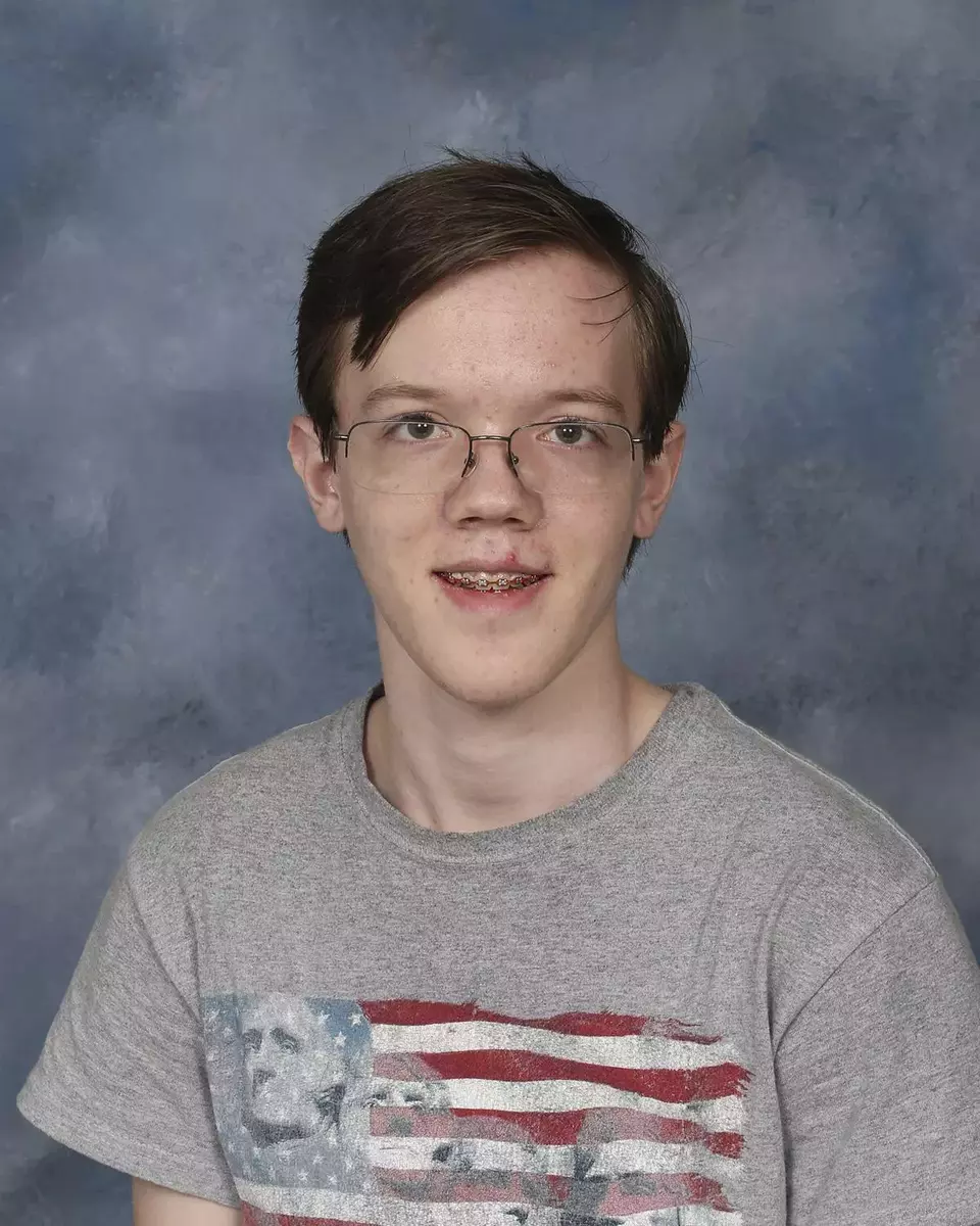 This 2021 photo provided by Bethel Park School District shows student Thomas Matthew Crooks who graduated from Bethel Park High School with the Class of 2022, in Bethel Park, Pa. Crooks was identified by the FBI as the shooter involved in an assassination attempt of former President Donald Trump at a campaign rally on Saturday, July 13, 2024, in Butler, Pa. (Bethel Park School District via AP)