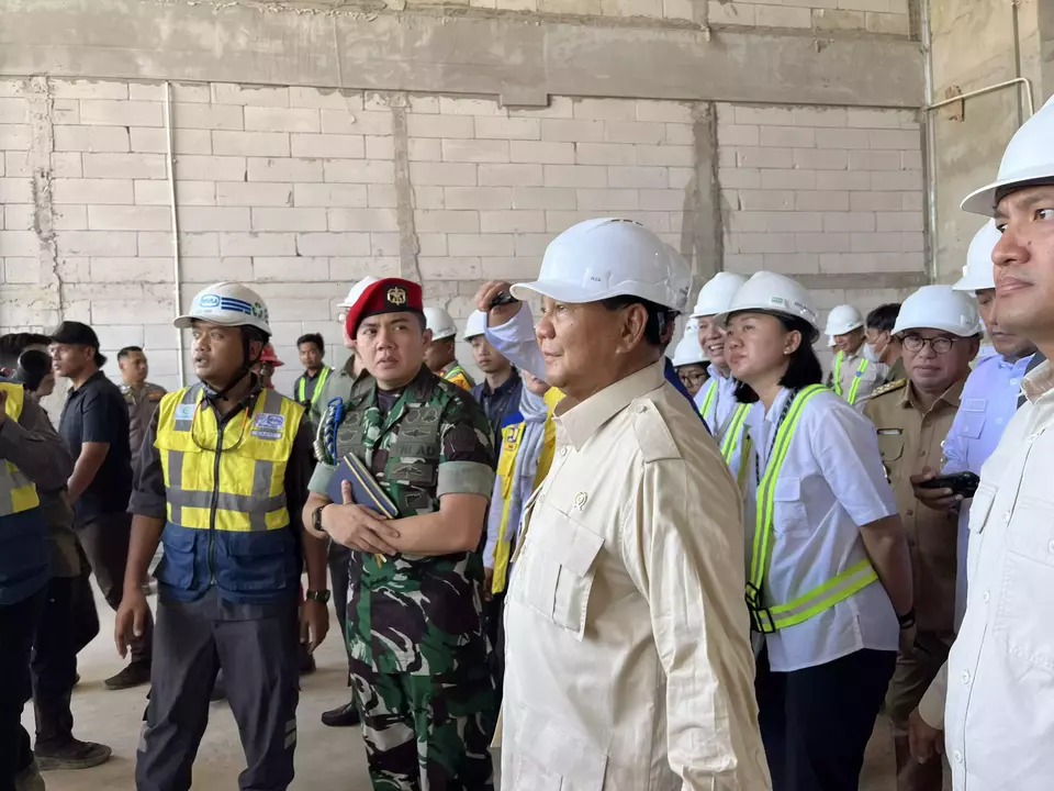 Defense Minister and President-Elect Prabowo Subianto visits the new capital project Nusantara on March 18, 2024. (Photo Courtesy of the Nusantara Capital Authority)
