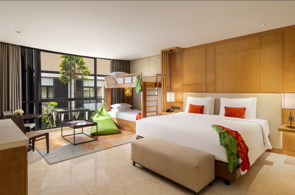 The Deluxe Family Room at Aryaduta Bali. (Photo Courtesy of Aryaduta Bali)