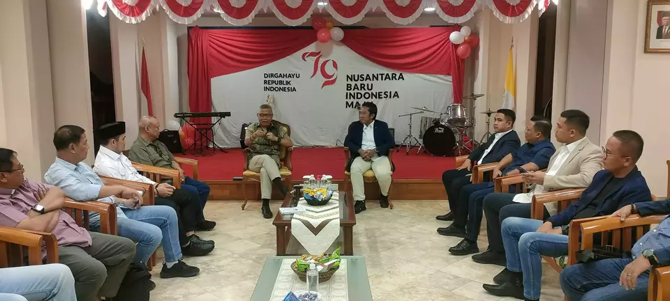 GP Ansor leads a group of interfaith youth organizations to meet Indonesian Ambassador to the Holy See Michael Trias Kuscahyanto in Rome on Aug. 20, 2024. (B1 Photo/Syukri Rahmatullah)