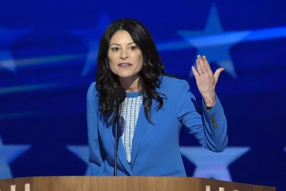 Michigan Attorney General Dana Nessel speaks during the Democratic National Convention Wednesday, Aug. 21, 2024, in Chicago. (AP Photo/J. Scott Applewhite)