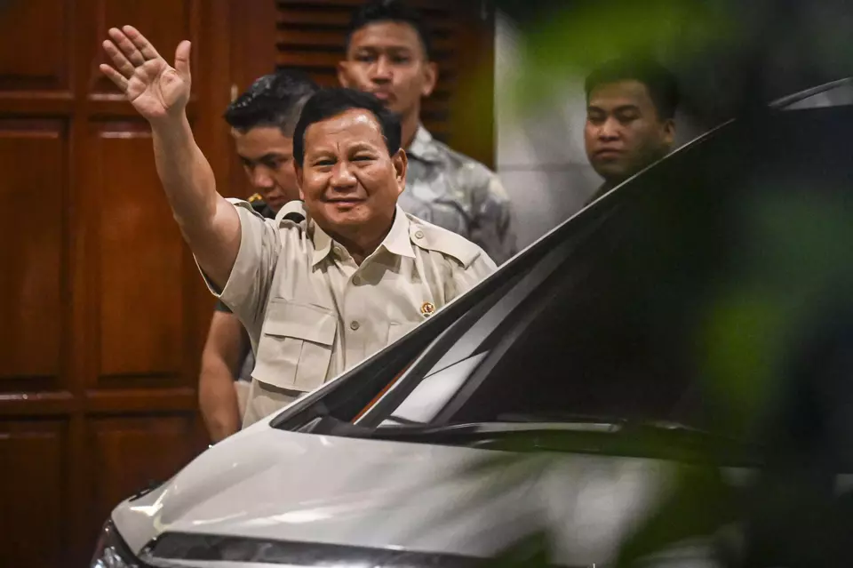 Defense Minister and President-Elect Prabowo Subianto. (Antara Photo/Erlangga Bregas Prakoso)