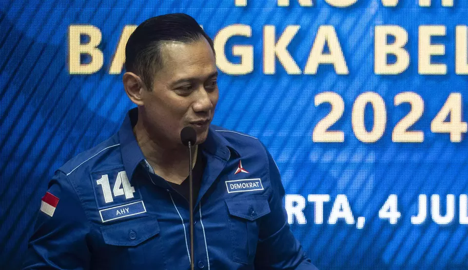Agus Harimurti Yudhoyono (AHY), the chairman of the Democratic Party. (Antara Photo/Aprillio Akbar)