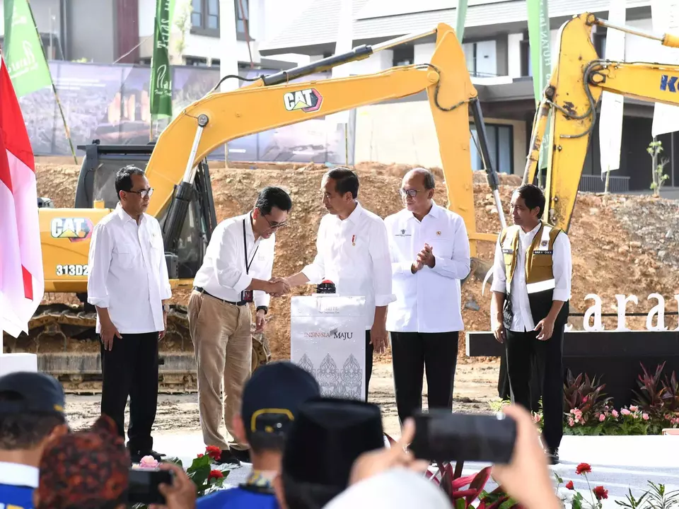 President Joko Widodo inaugurates a tourist resort project in Nusantara, East Kalimantan, Wednesday, Sept. 25, 2024. (Photo courtesy of the Presidential Press Bureau)