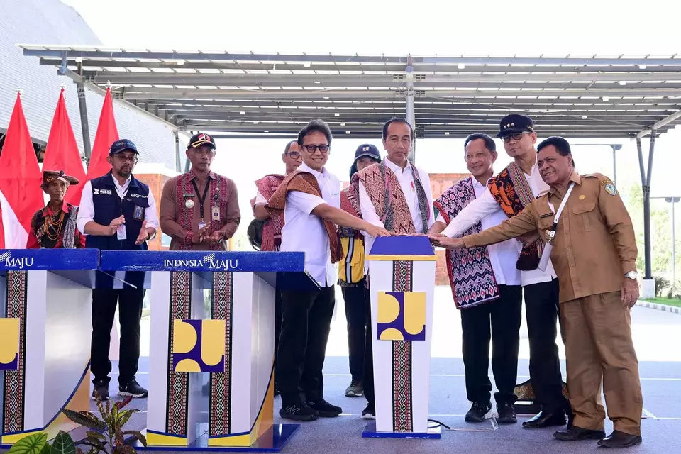President Jokowi inaugurates Napan cross-border post in East Nusa Tenggara on Oct. 2, 2024. (Photo Courtesy of Presidential Press Bureau)