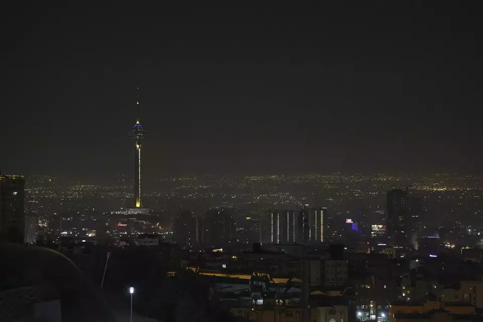A view of Tehran, the capital of Iran, is seen early Saturday, Oct. 26, 2024. (AP Photo/Vahid Salemi)