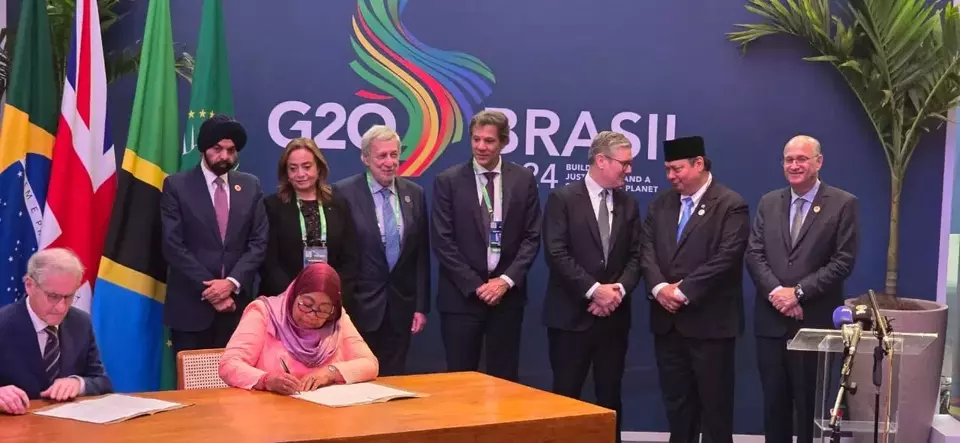Chief Economic Affairs Miniser Airlangga Hartarto attends the launch of the UK-led Global Clean Power Alliance on the sidelines of the G20 Summit in Rio de Janeiro on Nov. 19, 2024. (Photo Courtesy of Coordinating Ministry for Economic Affairs)