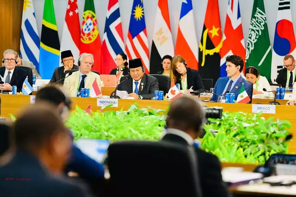 President Prabowo Subianto attends the G20 talks in Rio de Janeiro, Brazil, on Nov. 19, 2024 local time. (Photo Courtesy of Presidential Press Bureau)