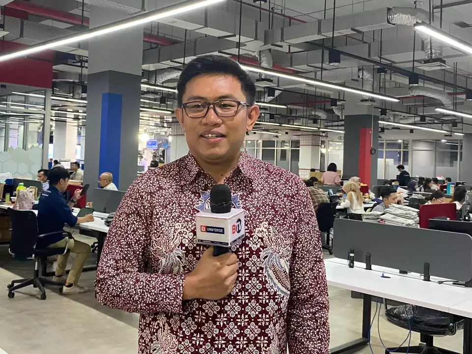 LPEM FEB UI researcher Jahen F. Rezki at B-Universe's office in PIK2, Tangerang, Banten. (Beritasatu.com)