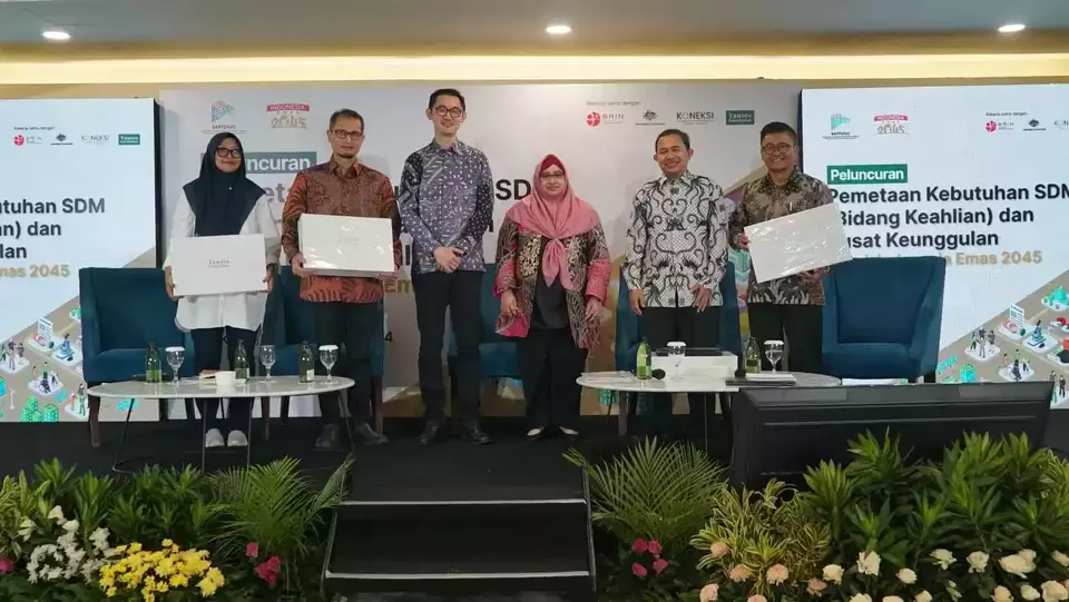 The National Development Planning Agency (Bappenas) launched the White Paper on Mapping Human Resources Needs (Areas of Expertise) and Centers of Excellence for Indonesia's Golden Years 2045.