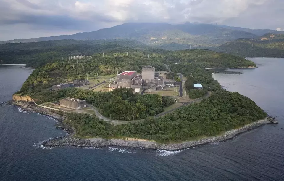 This aerial view on Sunday, Jan. 19, 2025, shows the Bataan Nuclear Power Plant in the Philippines, which has never produced a single watt of energy. (AP Photo/Anton L. Delgado)