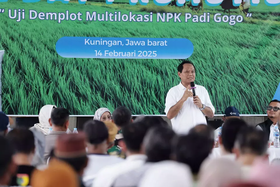 Pupuk Indonesia holds the Safari Makmur campaign in Kuningan, West Java on Feb. 14, 2025. (Photo Courtesy of Pupuk Indonesia)