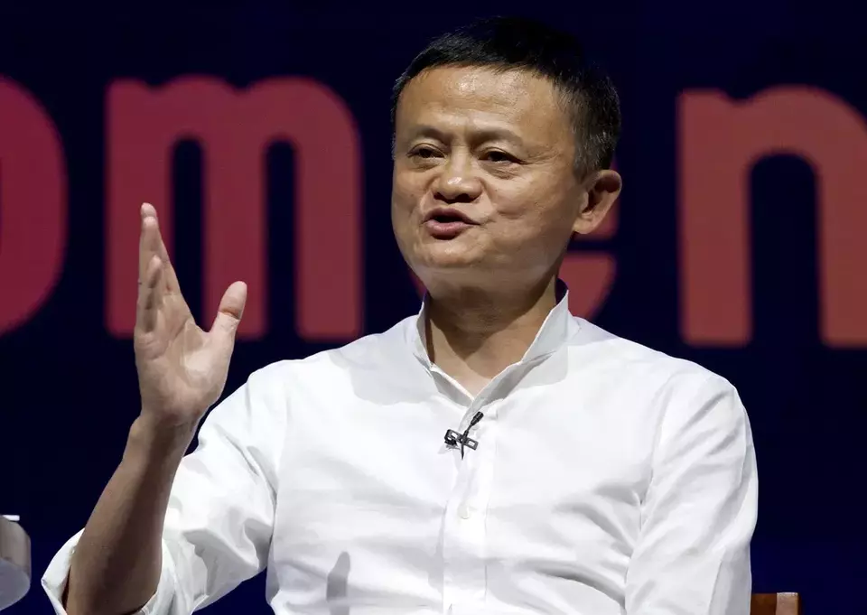 Chairman of Alibaba Group Jack Ma speaks during a seminar in Bali, on Friday, Oct. 12, 2018. (AP Photo/Firdia Lisnawati)