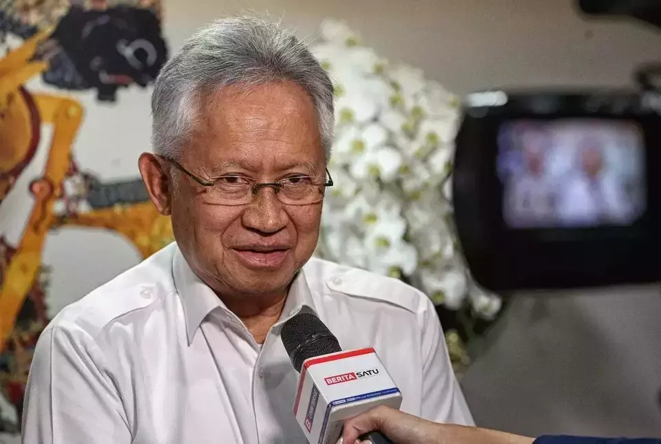 Satryo Soemantri Brodjonegoro speaks to Beritasatu TV in Jakarta, Monday, Feb. 10, 2025. (Joanito De Saojoao)