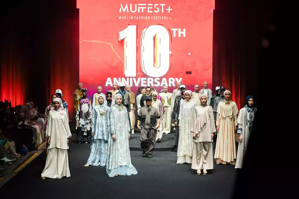 Models walk the runway at the MUFFEST+ Road to MUFFEST+ Road to IN2MOTIONFEST 2025 in Jakarta on Feb. 20-23, 2025. (Photo Courtesy of MUFFEST+)