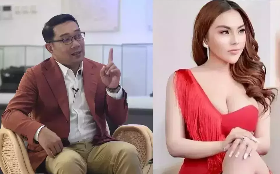 An old photo of adult magazine model Lisa Mariana (left) and former West Java Governor Ridwan Kamil (right). Ridwan denies allegations of an affair with Lisa Mariana, calling them "malicious slander" driven by financial motives. (Beritasatu.com)
