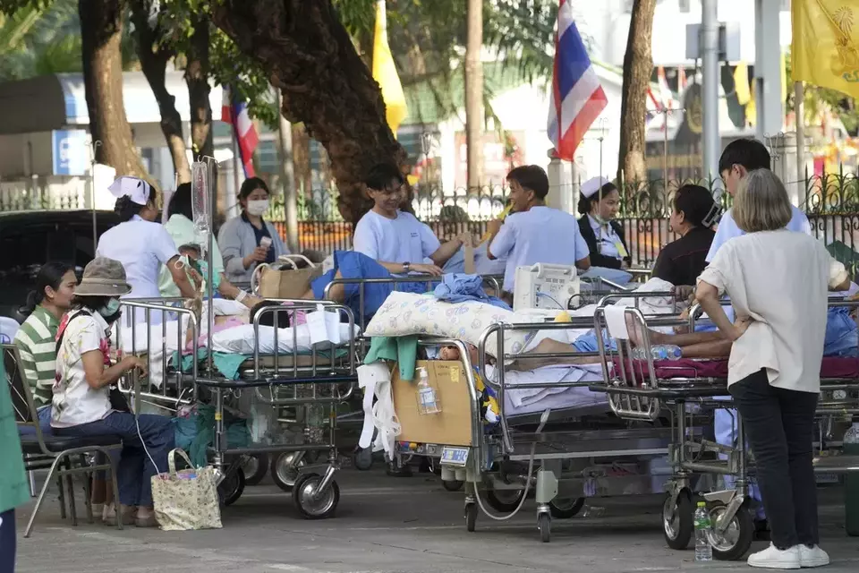 The Latest: Major Earthquakes Strike Myanmar and Thailand