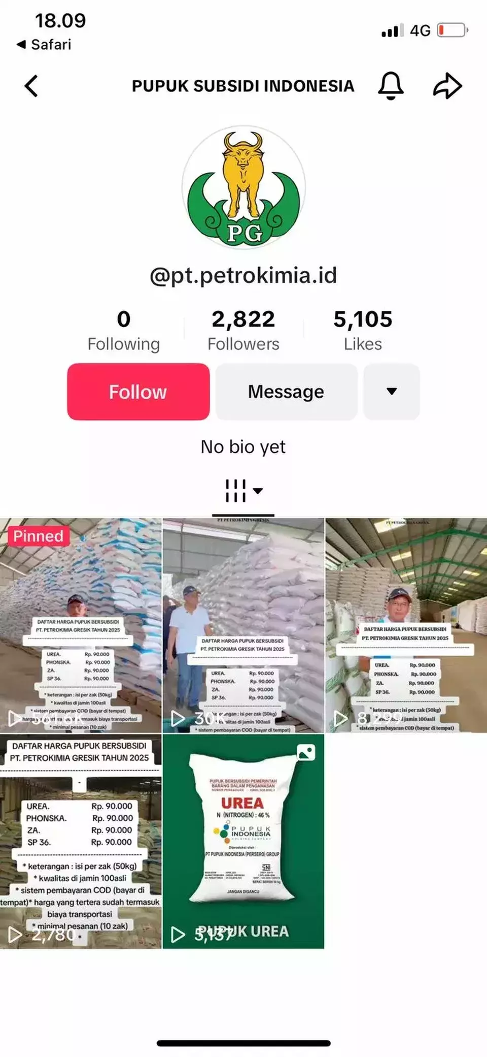 Pupuk Indonesia warns of subsidized fertilizer fraud on social media. (Photo Courtesy of Pupuk Indonesia)