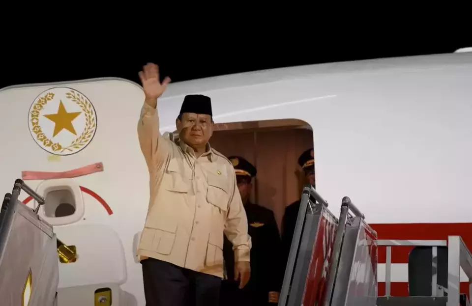 President Prabowo Subianto kicks off Middle East tour from Jakarta on April 9, 2025. (Photo Courtesy of Presidential Press Bureau)